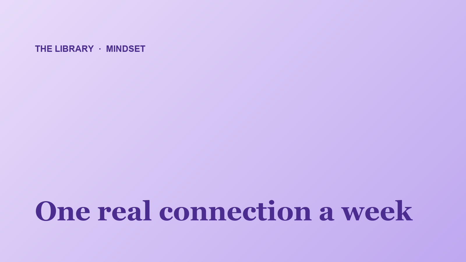 Mindset — Better Being Library
