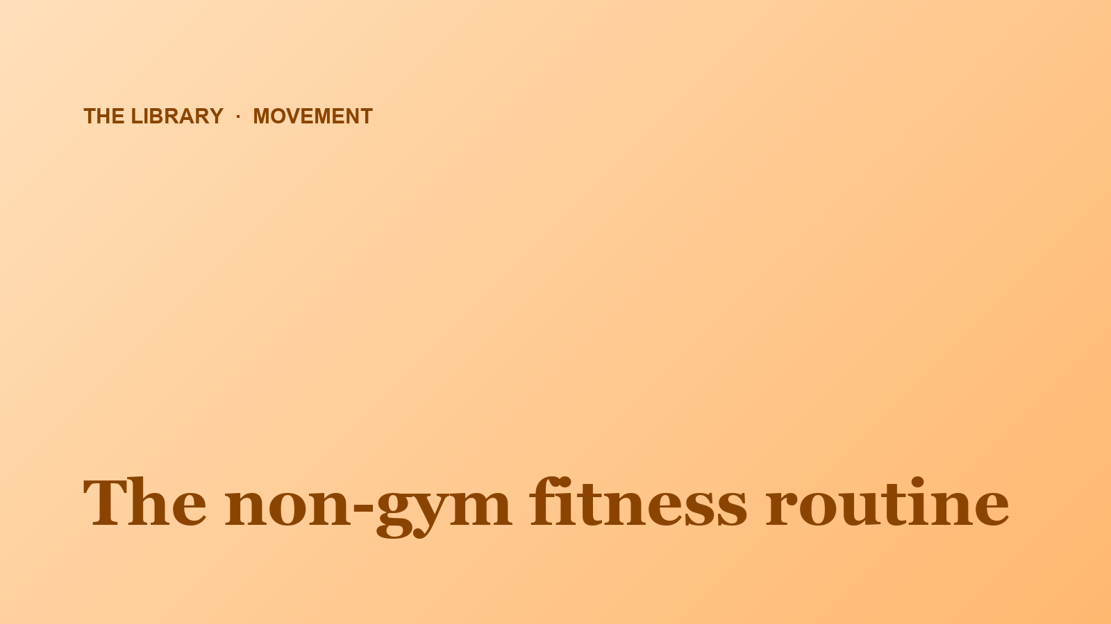 Movement — Better Being Library